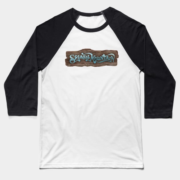 Splash Mountain Baseball T-Shirt by VirGigiBurns